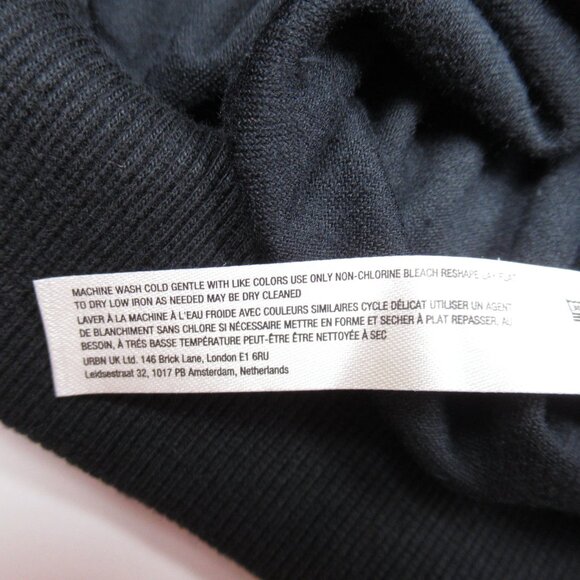 Anthropologie Daily Practice Velvet Puff-Sleeve Dress Black XS - Picture 10 of 11